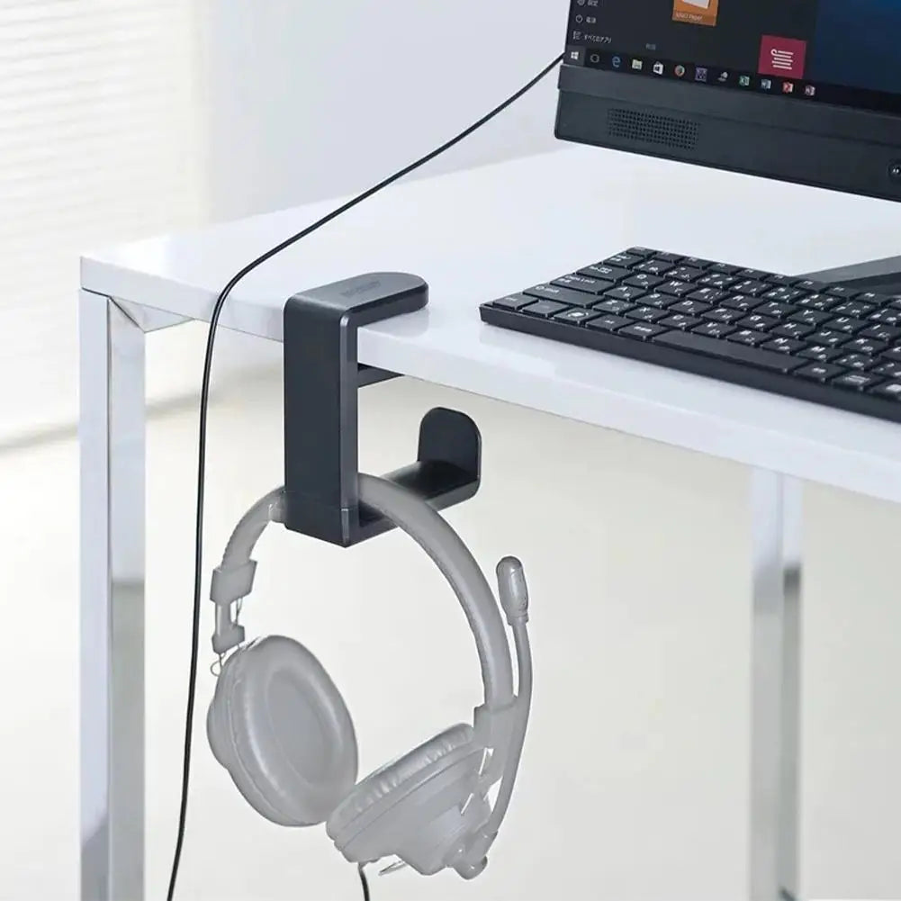 Gaming Headphone Stand – 360° Rotating Arm, Desk Mount