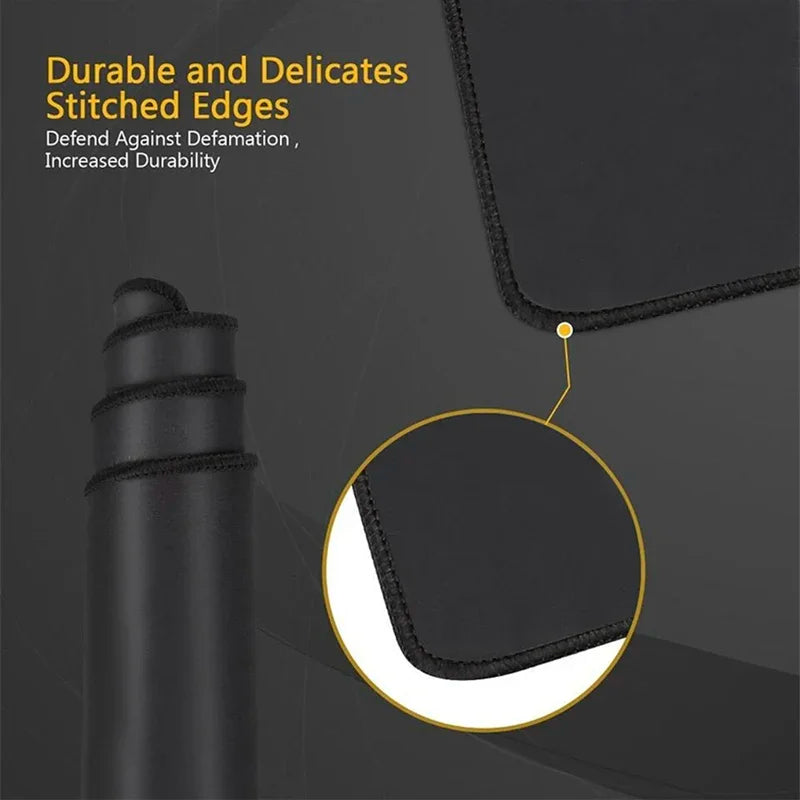 XXL Black Gaming Mouse Pad – Ultra-Smooth, Waterproof, Full Desk Coverage