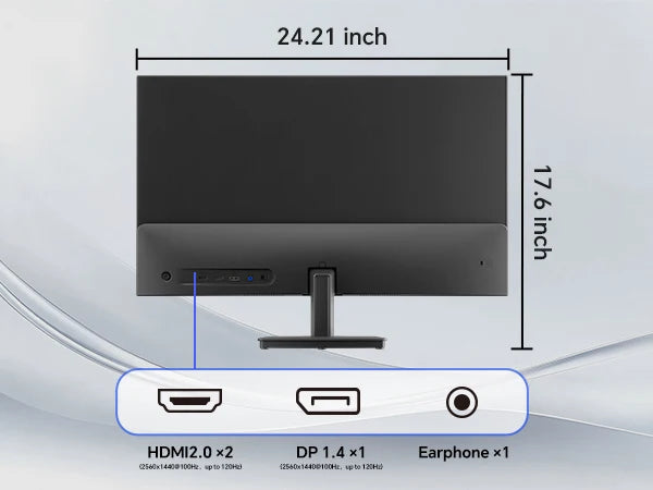 KTC 27" QHD Gaming Monitor 2560x1440 – 120Hz, IPS Panel, Eye Protection