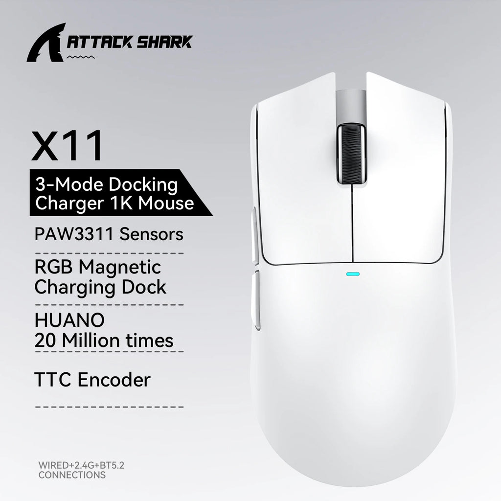 Attack Shark X11 SE Lightweight Wireless Gaming Mouse – 22K DPI