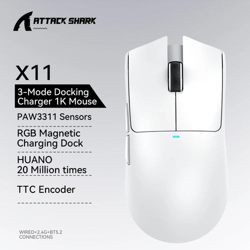 Attack Shark X11 SE Lightweight Wireless Gaming Mouse – 22K DPI