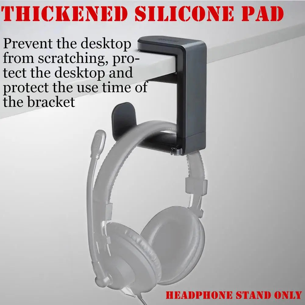 Gaming Headphone Stand – 360° Rotating Arm, Desk Mount