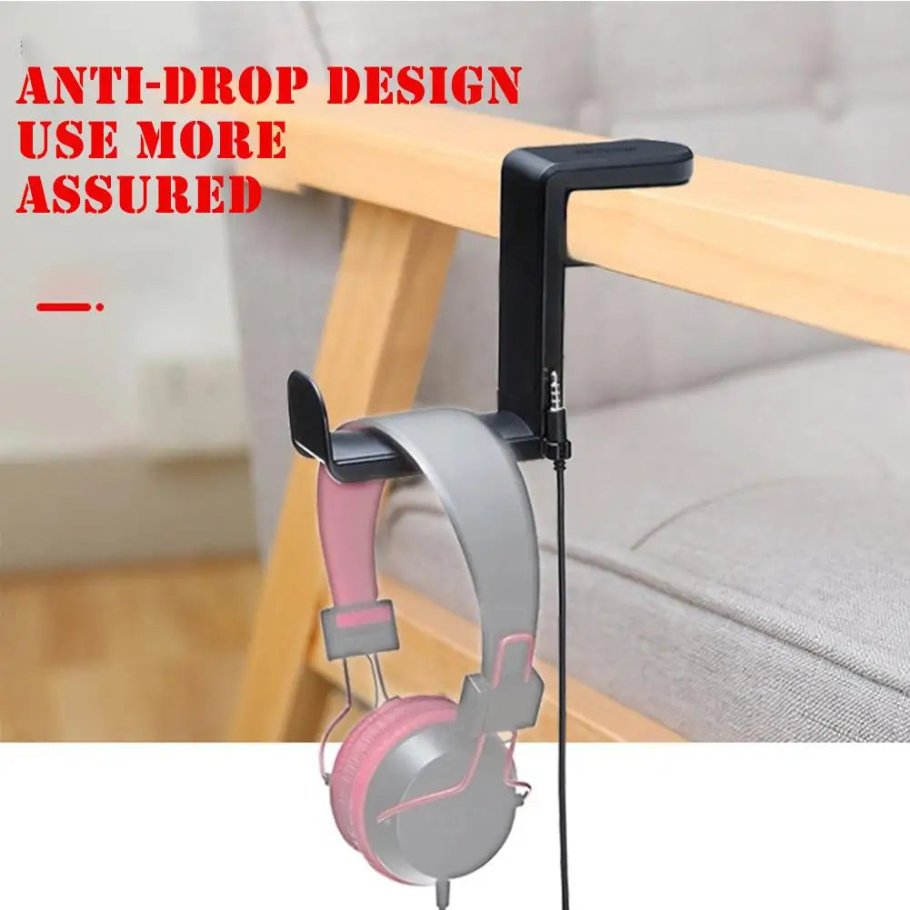 Gaming Headphone Stand – 360° Rotating Arm, Desk Mount