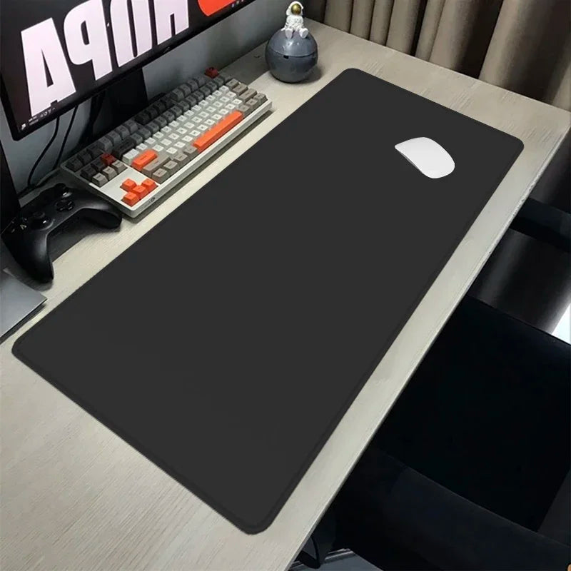 XXL Black Gaming Mouse Pad – Ultra-Smooth, Waterproof, Full Desk Coverage