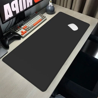 XXL Black Gaming Mouse Pad – Ultra-Smooth, Waterproof, Full Desk Coverage