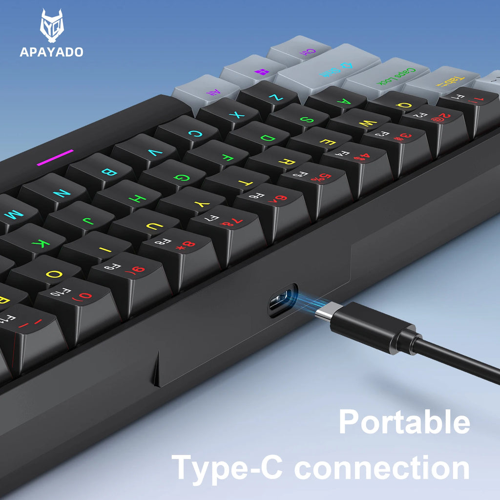 K61 Wired Mechanical Gaming Keyboard – Portable, Phantom RGB