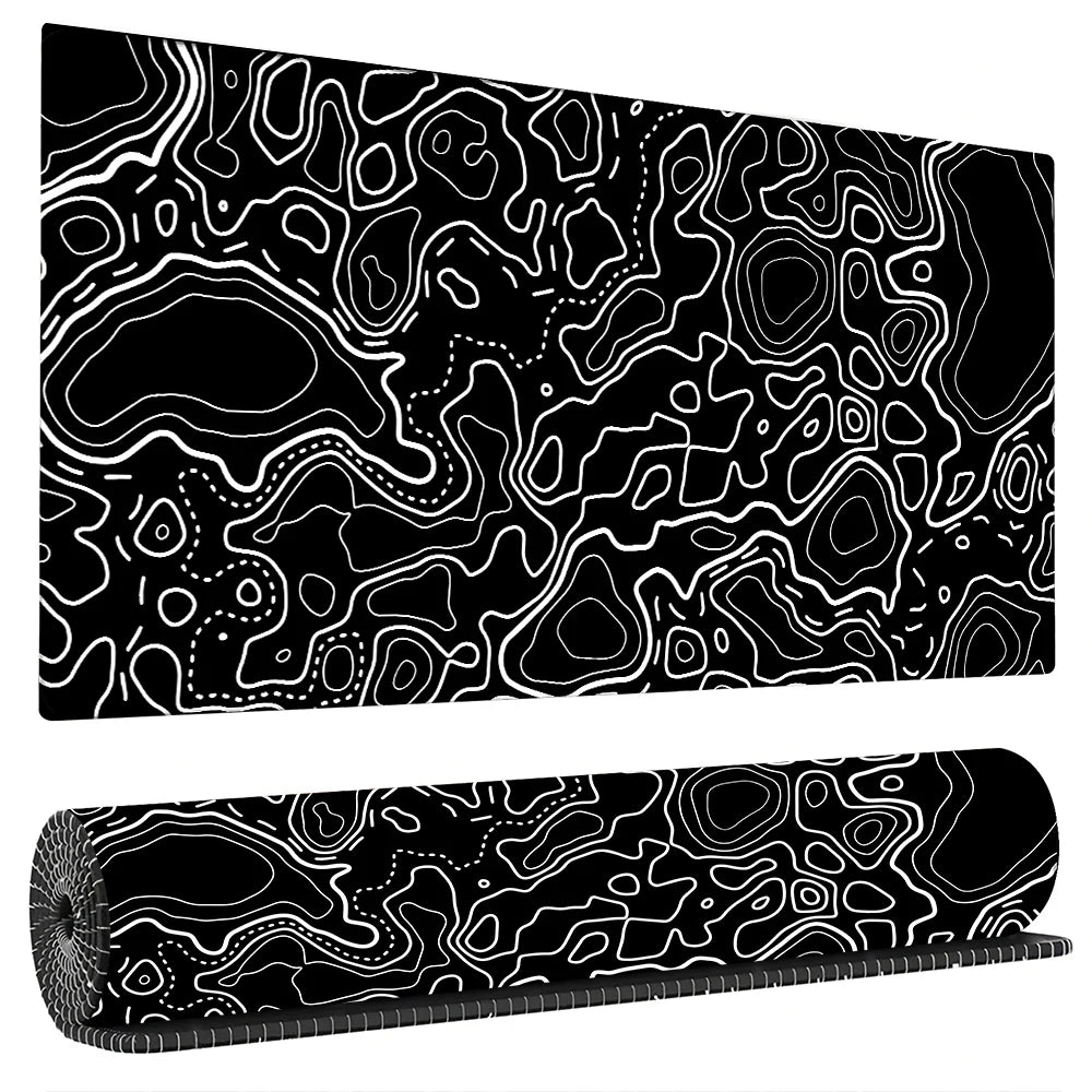 XXL Black Gaming Mouse Pad – Ultra-Smooth, Waterproof, Full Desk Coverage