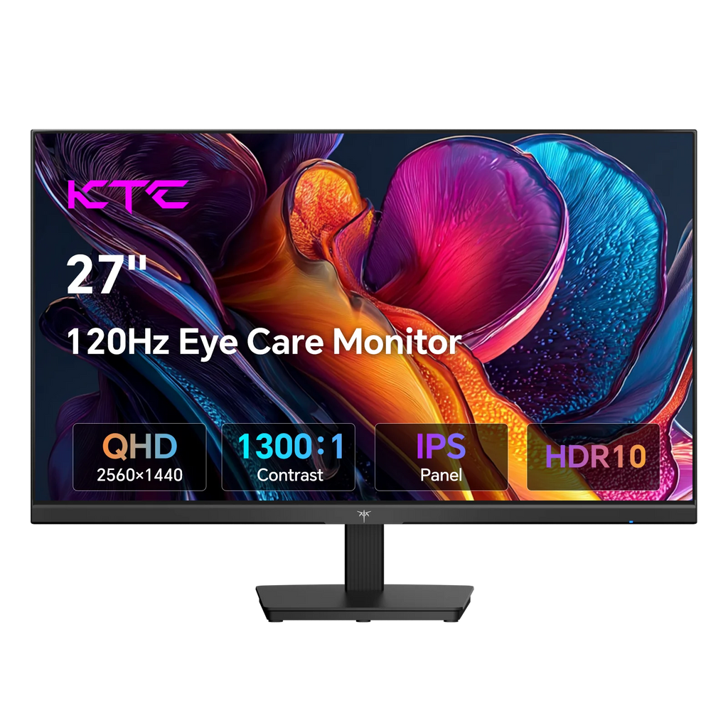 KTC 27" QHD Gaming Monitor 2560x1440 – 120Hz, IPS Panel, Eye Protection